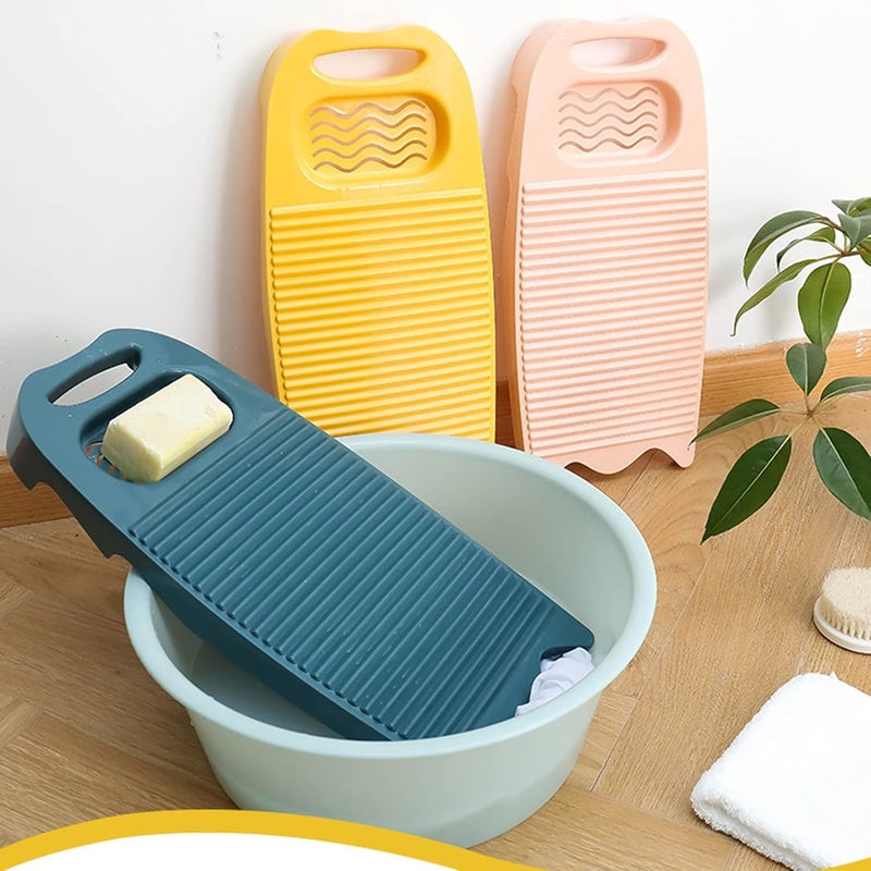 Cansybil Non-Slip Laundry Washing Board, Household Washboard, Hand Wash Board, Manual Wash Clothes Laundry Pad Scrubbing Board for Household(15.7x8.07x1.06inches) (A-White) - Image 5